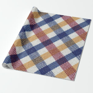 Tartan Muster in mehrfarbigen Farben Geschenkpapier