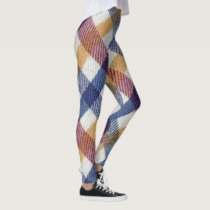 Tartan Muster in mehrfarbigen Farben Leggings