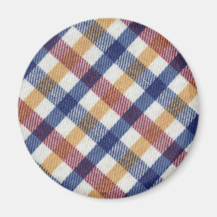Tartan Muster in mehrfarbigen Farben Magnet