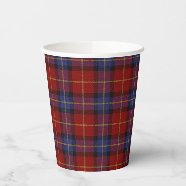 Tartan-Muster Pappbecher (Links)