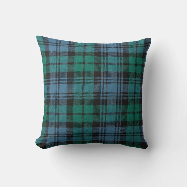 Tartan Muster Stoff Campbell Throw Kissen (Vorderseite)