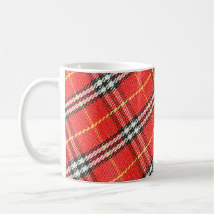 Tartan-Muster / Textur als Hintergrund Kaffeetasse
