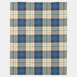 Tartan-Muster - traditionelles blaues Beige Fleecedecke