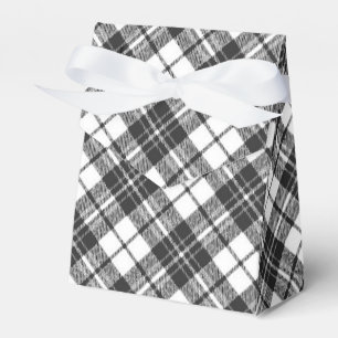 Tartan Musterferien Weihnachten Schwarz-weiß Geschenkschachtel