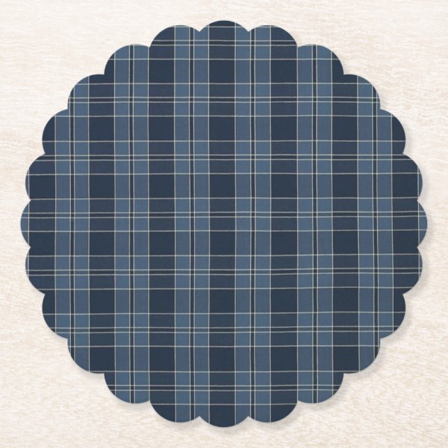 Tartan-Mustergewebe Campbell Paper Untersetzer (Vorderseite)