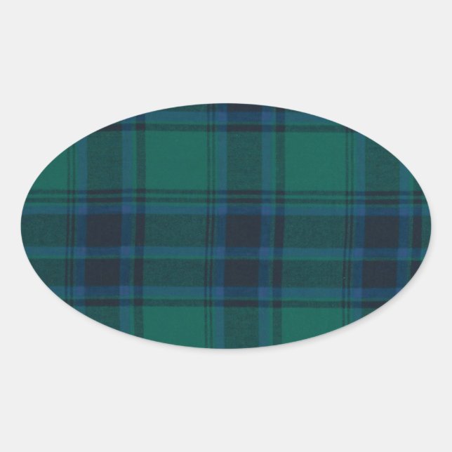 Tartan Oval Stickers (Vorderseite)