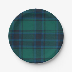 Tartan-Papierplatte Pappteller
