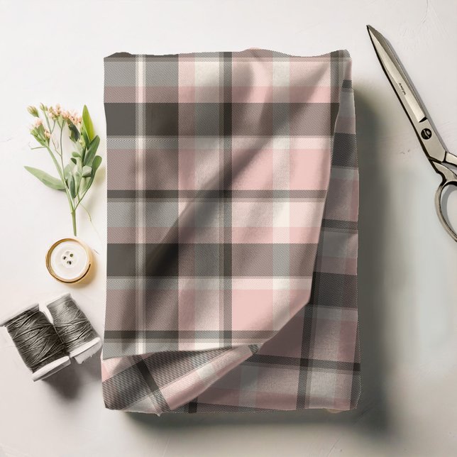 Tartan Pattern Pink und Gray ID210 Stoff (Von Creator hochgeladen)