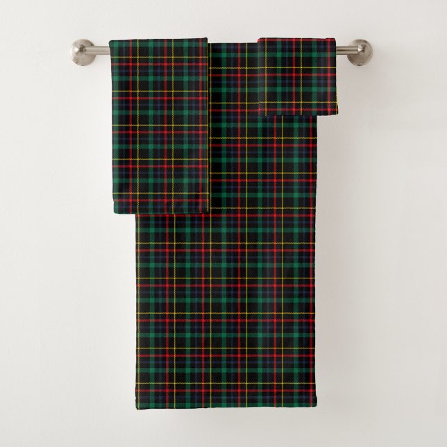 Tartan-patterned towel set with red, green, blue (Von Creator hochgeladen)