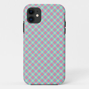 Tartan Pink Yellow Blue Case-Mate iPhone Hülle
