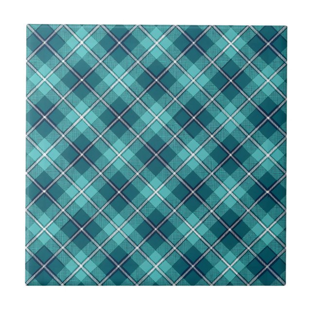 Tartan Plaid Ceramic Tile Fliese (Vorderseite)
