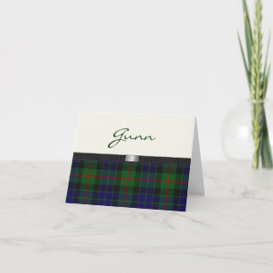 Tartan Plaid Note card Karte