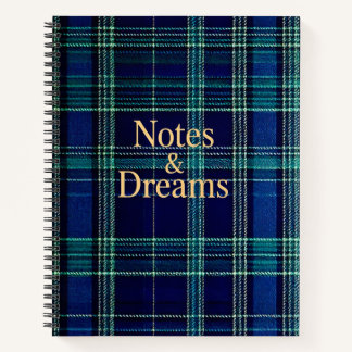 Tartan plaid notebook notizbuch