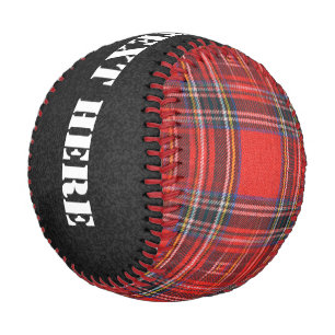 Tartan-Plaidermuster rotes Royal-Gewebe Baseball