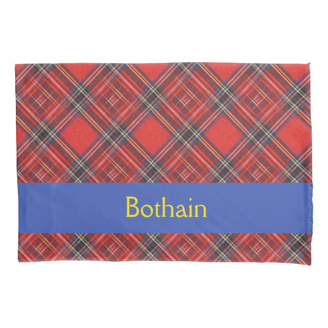 Tartan-Plaidermuster rotes Royal-Gewebe Kissenbezug (Vorderseite)