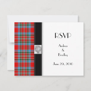 Tartan Response Card RSVP Karte