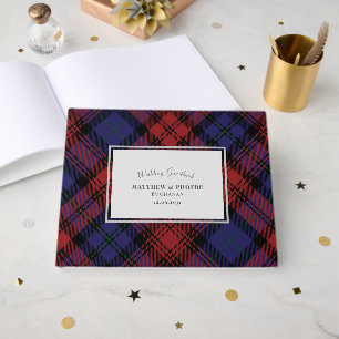 Tartan Rustic Karo Kariert Wedding Gästebuch