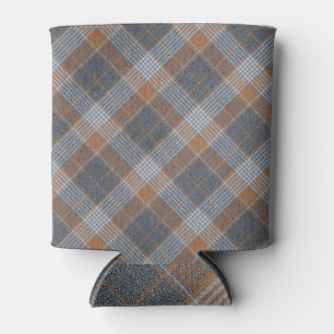Tartan Schachbrettmuster Textil Textur Muster. Dosenkühler