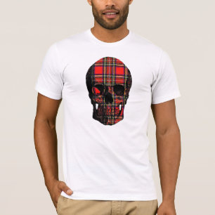 Tartan-Schädel T-Shirt