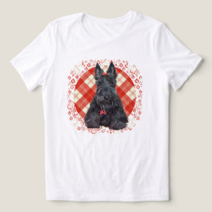 Tartan Schottischer Terrier Tri-Blend Shirt