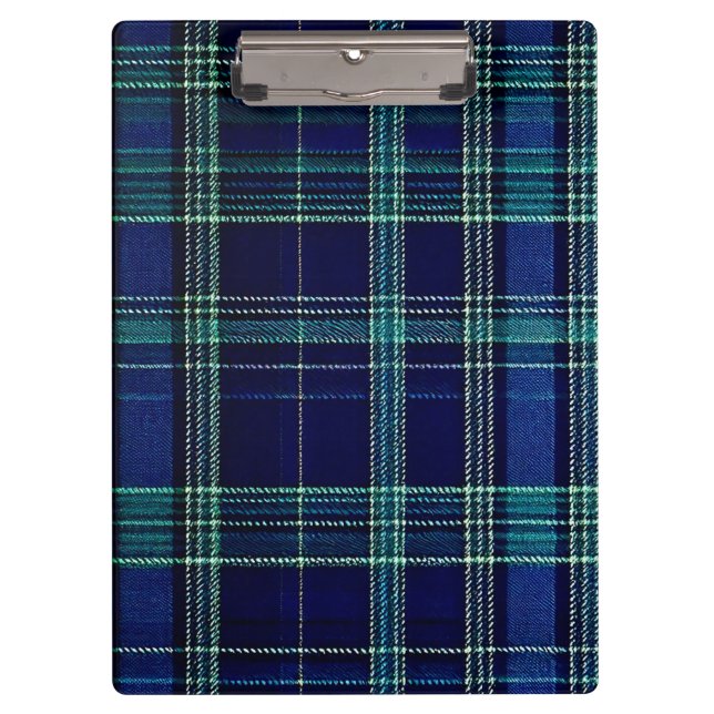 Tartan-Schreibheft Klemmbrett (Vorderseite)