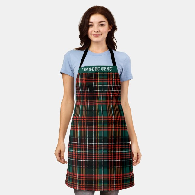 Tartan Schürze (Getragen)