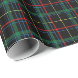 Tartan (schwarz/Grün/Rot) Geschenkpapier