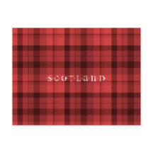 Tartan Scotland Postcard