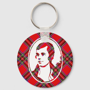 Tartan Scotlands Bard Robbie Burns Schlüsselanhänger