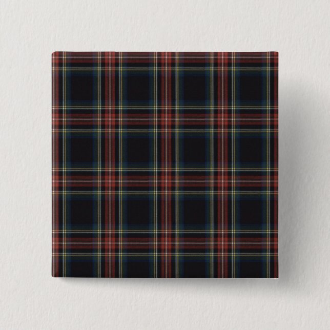 Tartan Square Button (Vorderseite)