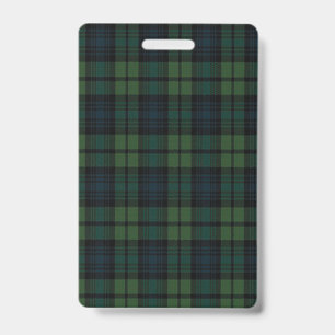 Tartan-Stoff-Plastikabzeichen - Vertikal Ausweis