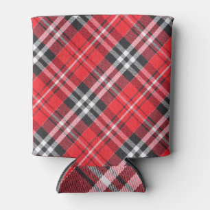 Tartan-Stoffmuster-Musteransicht Dosenkühler