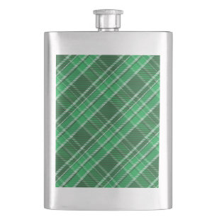 Tartan Swahili Green Kariert Pattern-88675 Flachmann