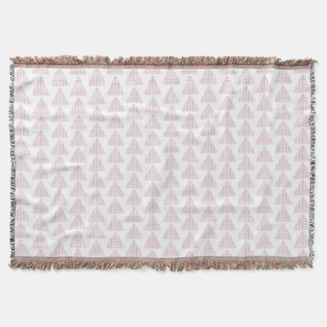 Tartan Triangle Pink Decke (Vorderseite)