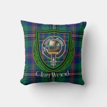 Tartan und Wappen des schottischen Clans Wood