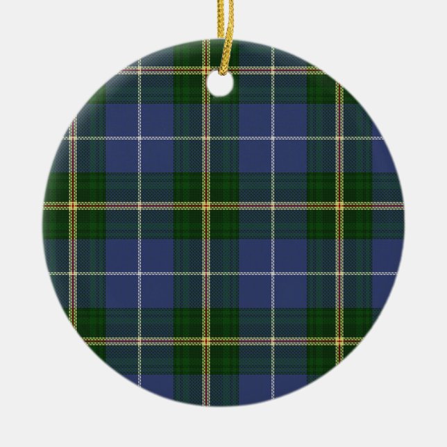 Tartan von Nova Scotia Keramik Ornament (Vorne)