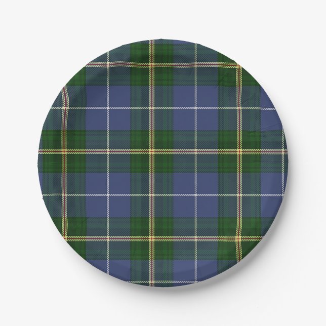 Tartan von Nova Scotia Pappteller (Vorderseite)