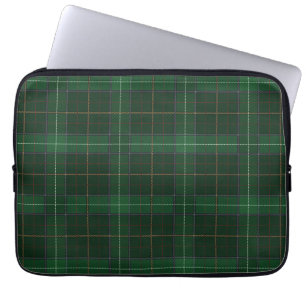 Tartan Walsh Green Muster geprüft Laptopschutzhülle