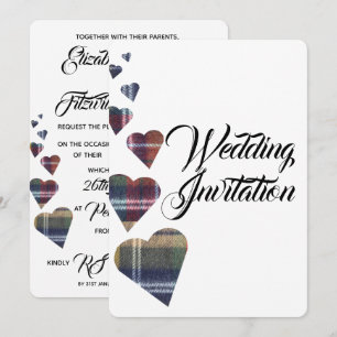 Tartan Wedding Einladung