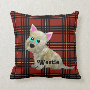 Tartan Westie Kissen