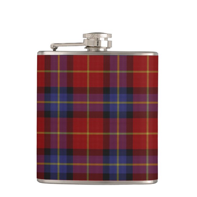 Tartanmuster Flachmann (Vorderseite)