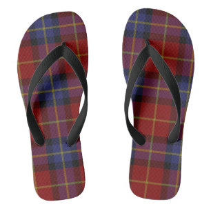 Tartanmuster Flip Flops