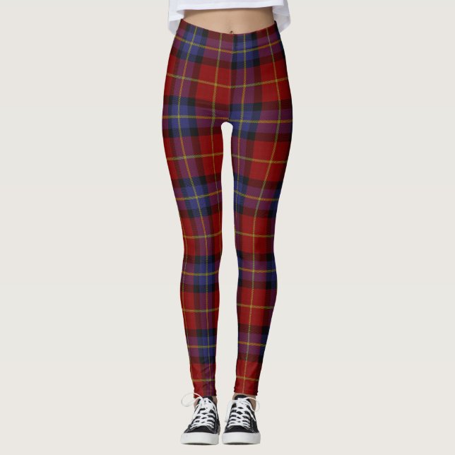 Tartanmuster Leggings (Vorderseite)
