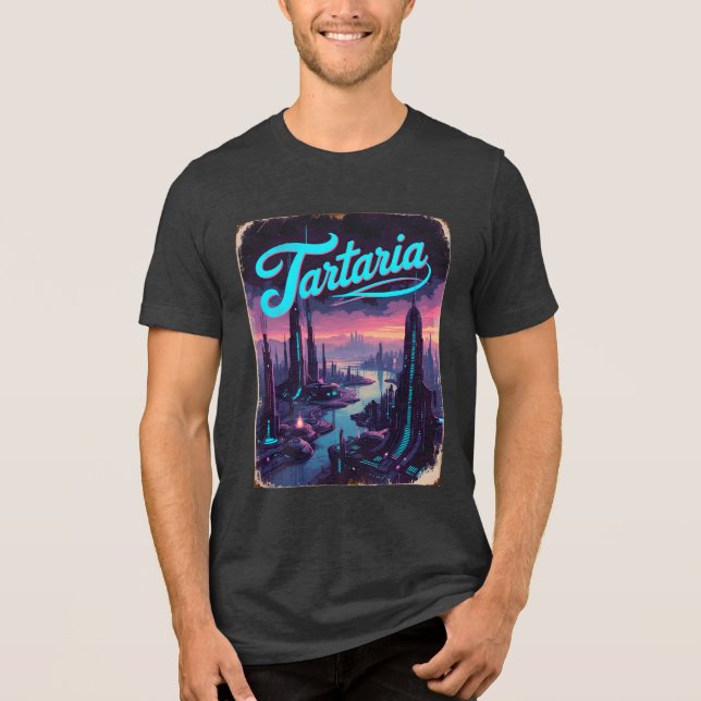 Tartaria Conspiracy Sci-Fi Vintag Tri-Blend Shirt (Vorderseite)
