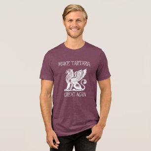 Tartaria Verschwörungsgeschichte Mudflood Tri-Blend Shirt