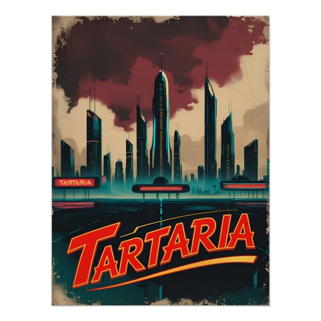 Tartaria-Verschwörungstheorie-Kartenposter Poster (Vorderseite)