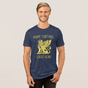 Tartaria Verschwörungstheorie Lost Empire Mud Floo Tri-Blend Shirt