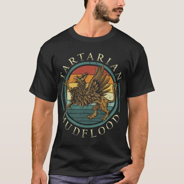 Tartarian Mudflood - Retro Tartaria Empire Griffin T-Shirt (Vorderseite)