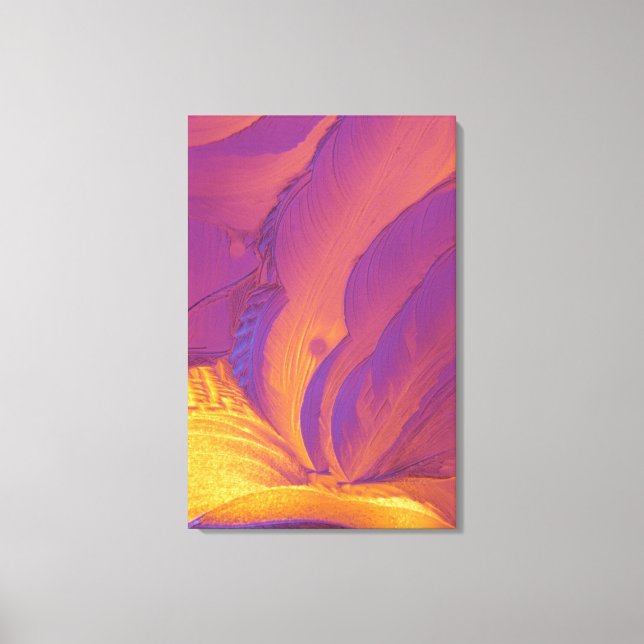 Tartaric-Säurekristalle Leinwanddruck (Vorderseite)