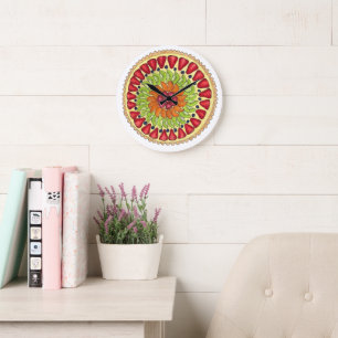 Tarte aux Frucht Tart Pie Französisch Konditorei Große Wanduhr